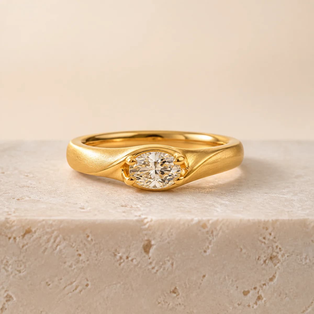 Gharghour ring showing precise hand finishing
